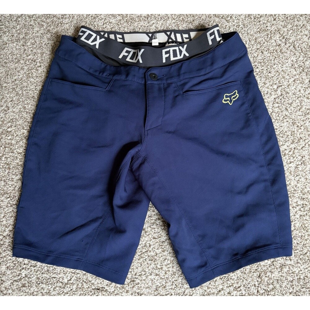 Fox Racing Blue Biking Shorts With Padding, Women's, Small